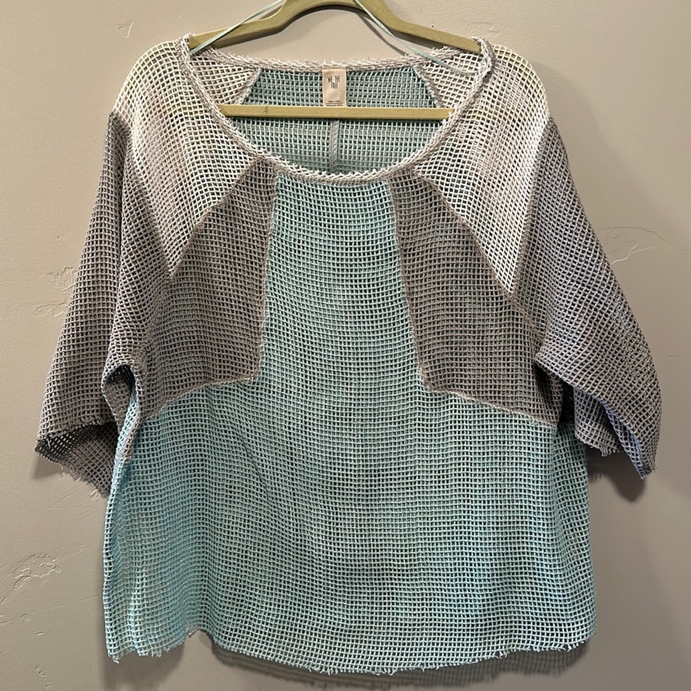 Free People Mesh Beach Top